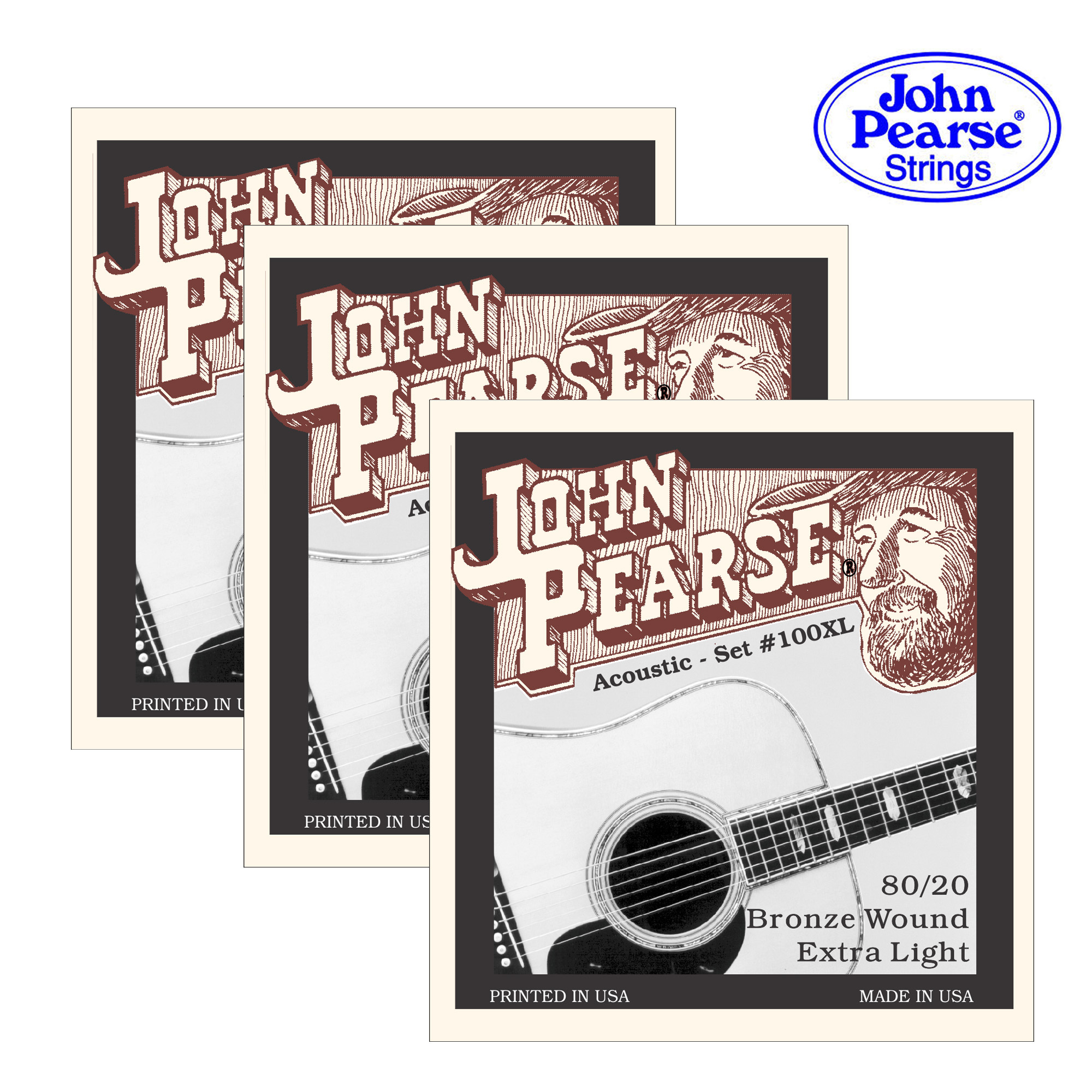 全新 John Pearse 80/20 青銅  木吉他弦 100XL / 160SL / 200L