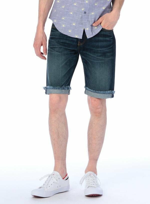 日版 Levis 501 短褲 牛仔 夏天 深藍 反摺 34512-0036