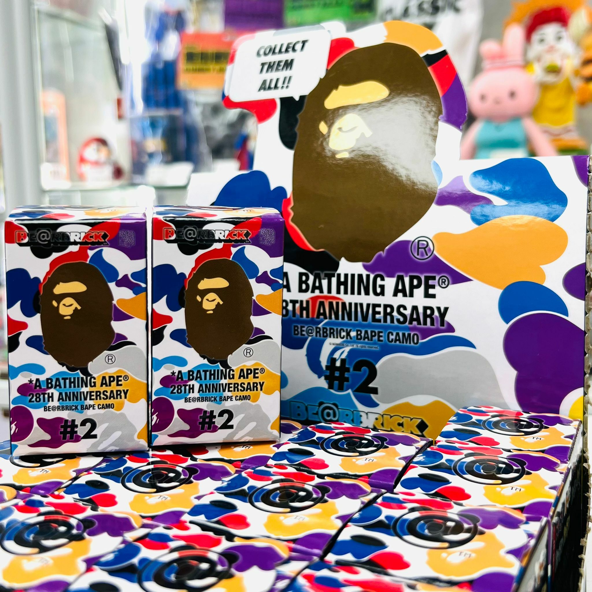 Be@rbrick A BATHING APE(R) 28TH ANNIVERSARY BAPE CAMO #2 Binld Box