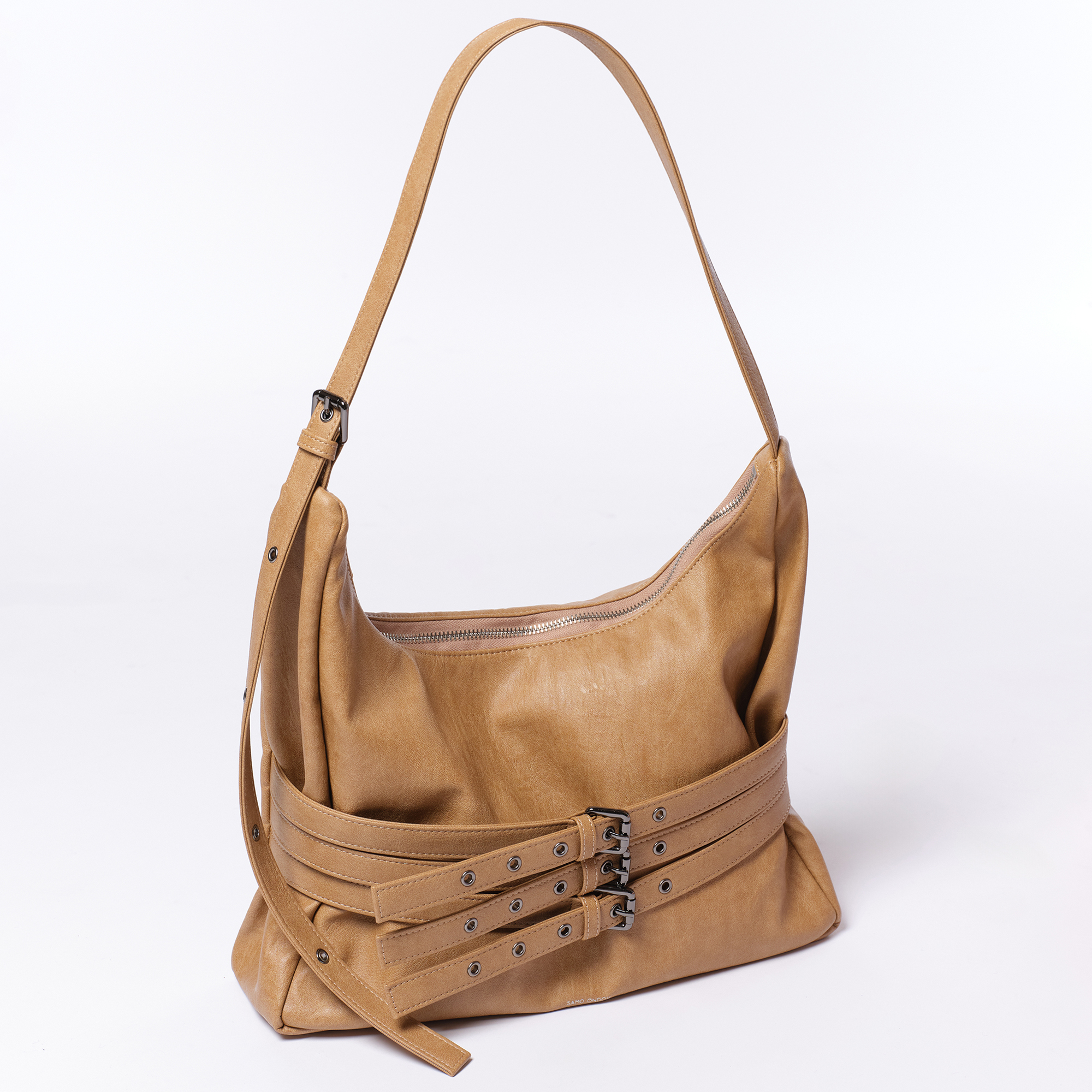 ★送料・関税込★SAMO ONDOH★TRIO BELT MUG BAG L★ SAMO ONDOH trio belt mug bag L goat chocolate / Shoulder Bag