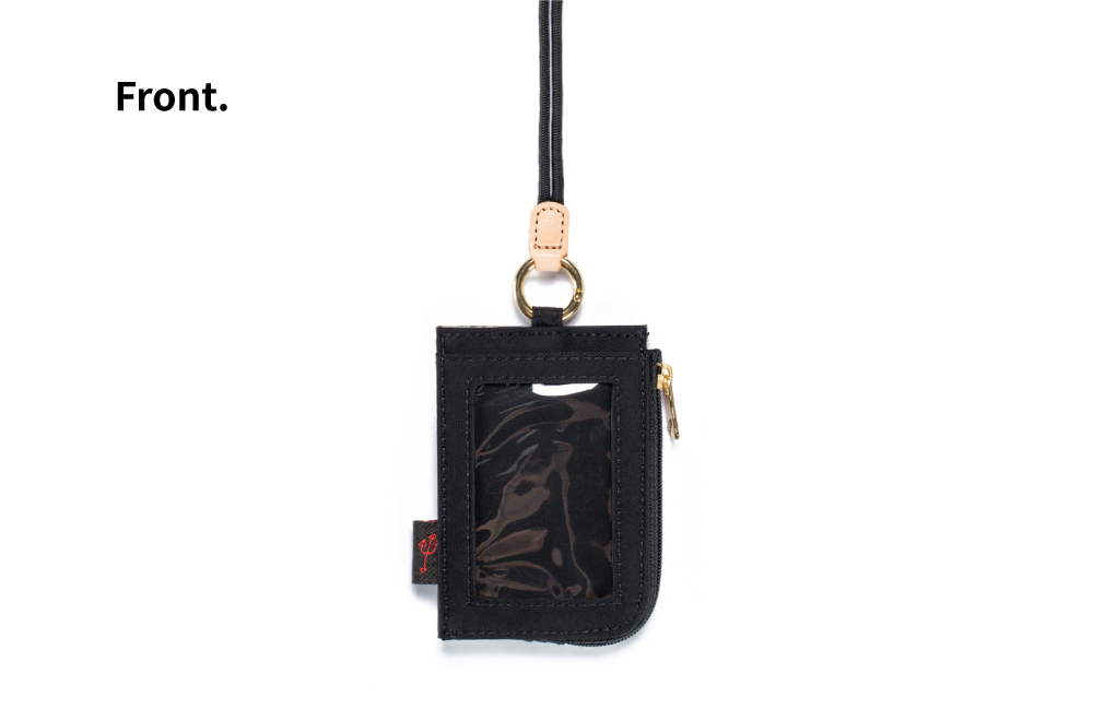 satana Soldier 趣淘證件零錢包-亮黑色 SOS3200-711 正面照