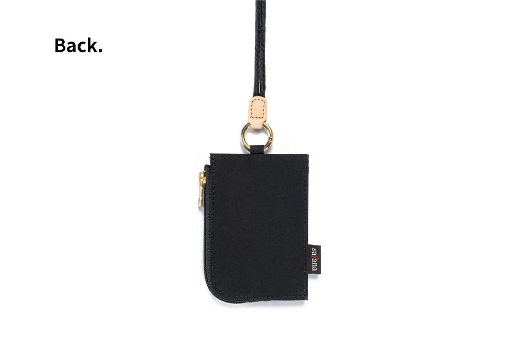 satana Soldier 趣淘證件零錢包-亮黑色 SOS3200-711 背面照