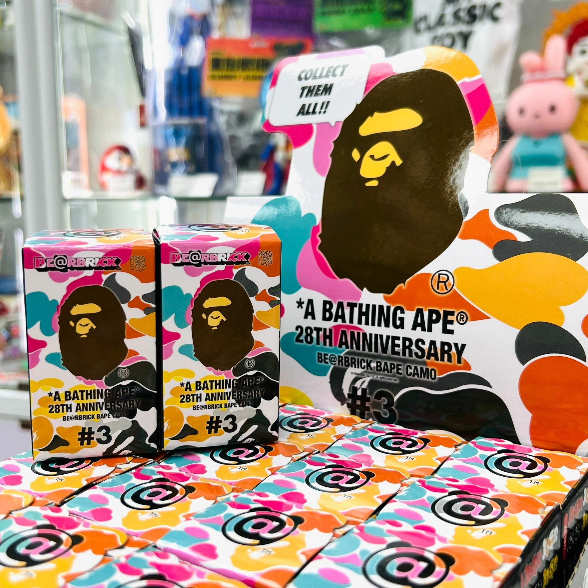 Be@rbrick A BATHING APE(R) 28TH ANNIVERSARY BAPE CAMO #3 Binld Box