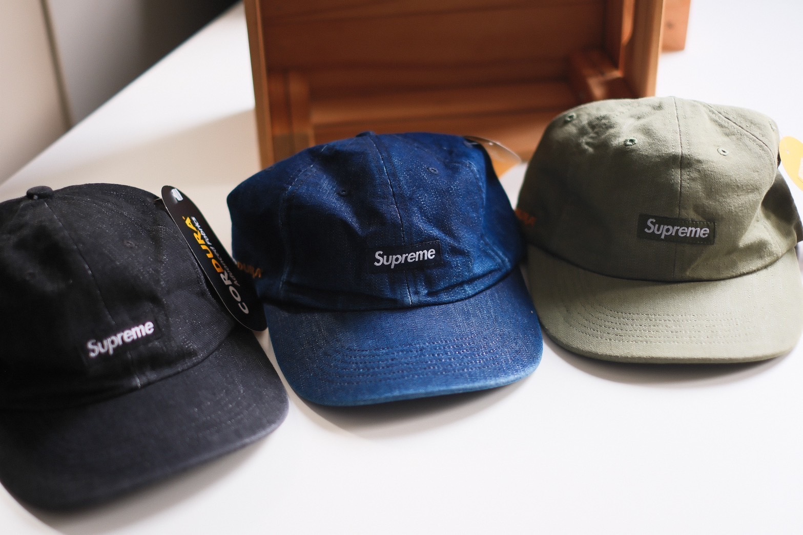 Supreme Cordura® Denim Small Box 6-Panel 防撕裂丹寧6片帽