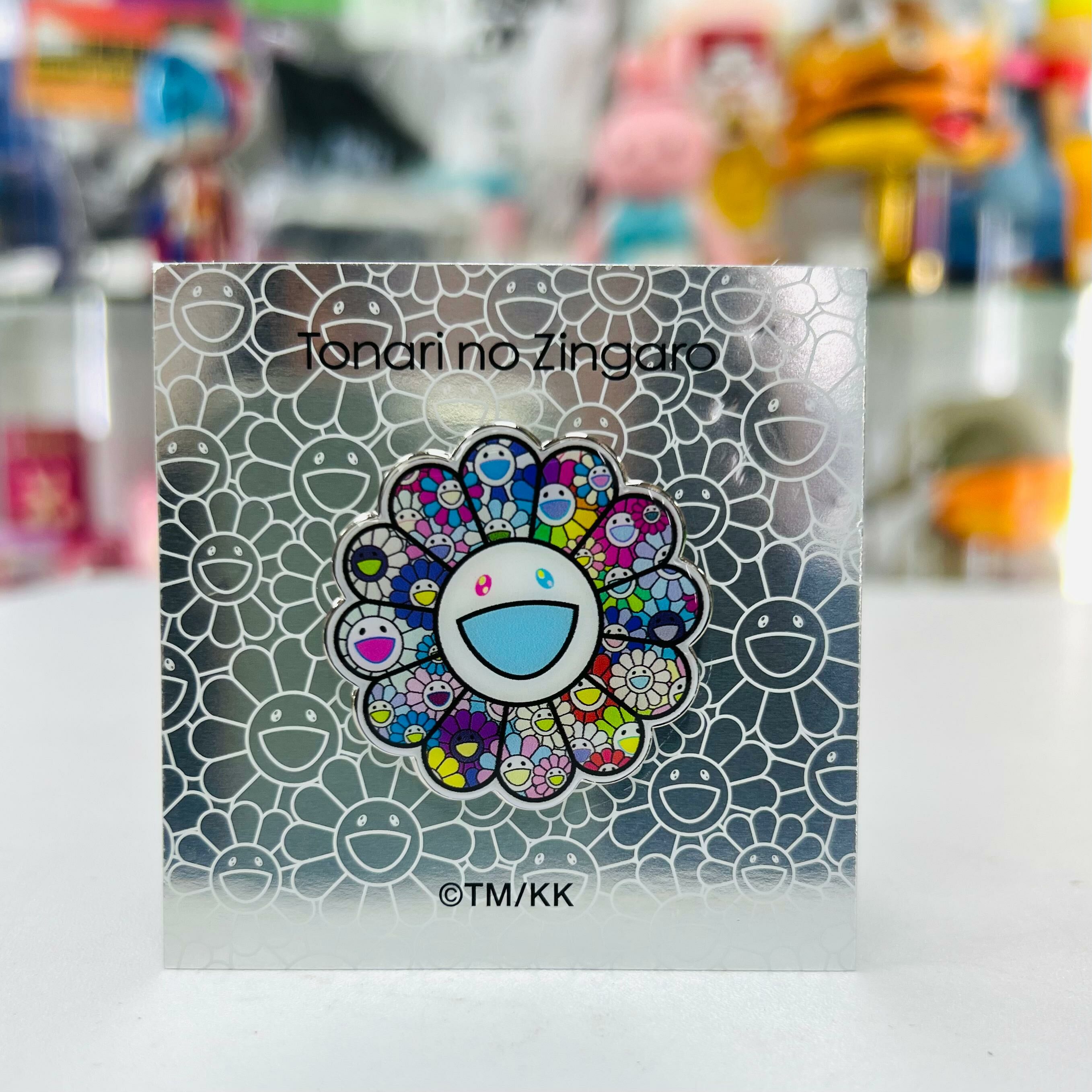 Murakami Flower Pin (Superflat Multicolor Flowers/Flowers in Pastel Colors)