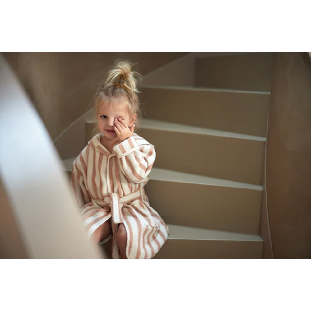 荷蘭Jollein 連帽浴袍-Wild Rose(1-2Y)