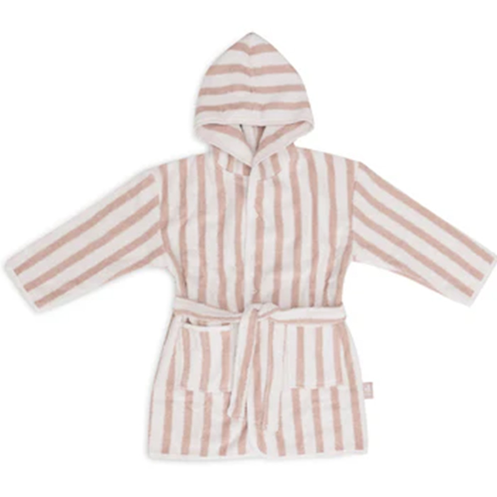 荷蘭Jollein 連帽浴袍-Wild Rose(1-2Y)