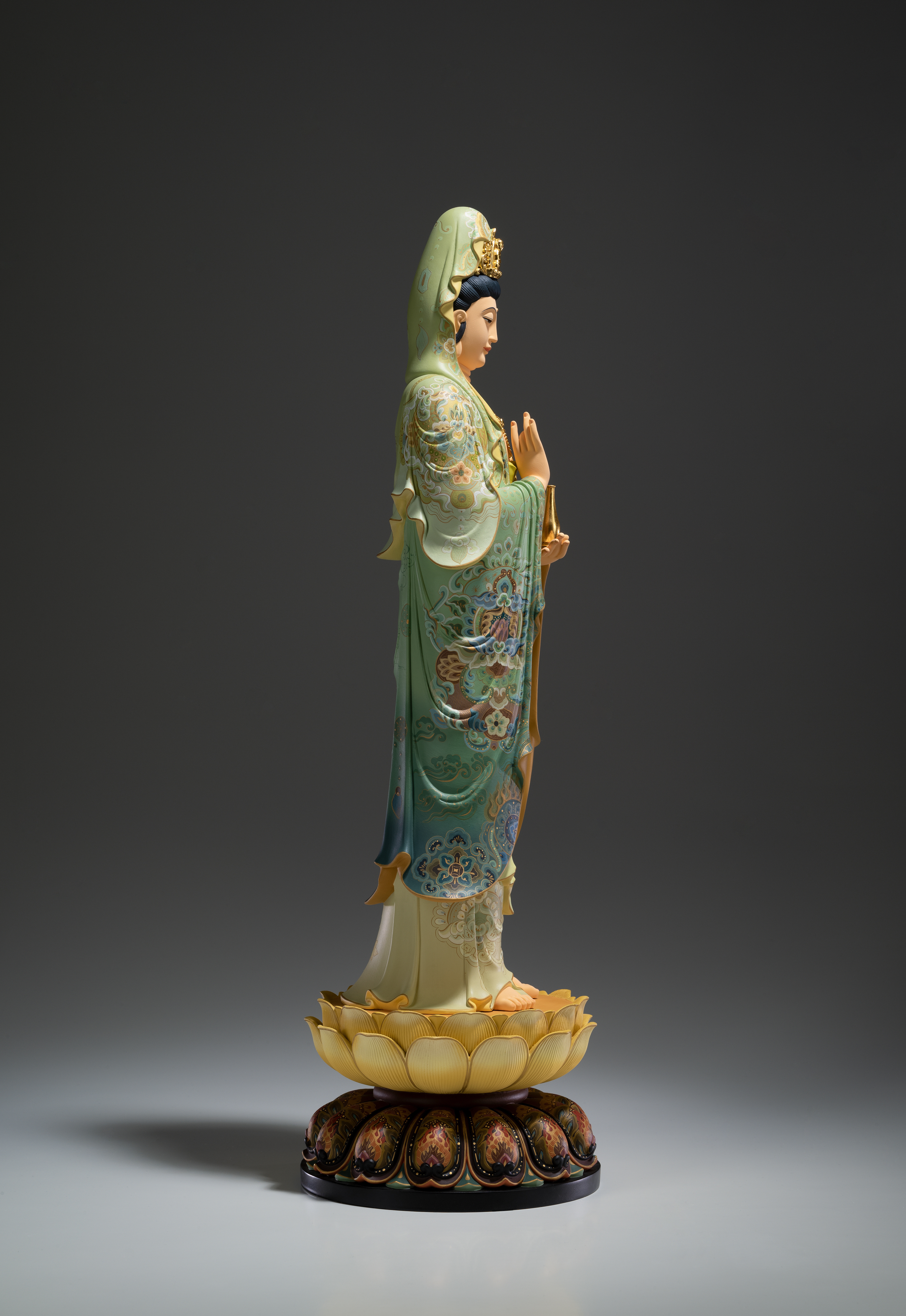 太銅．淨瓶觀音｜收藏級藝術品｜銅作工藝品
