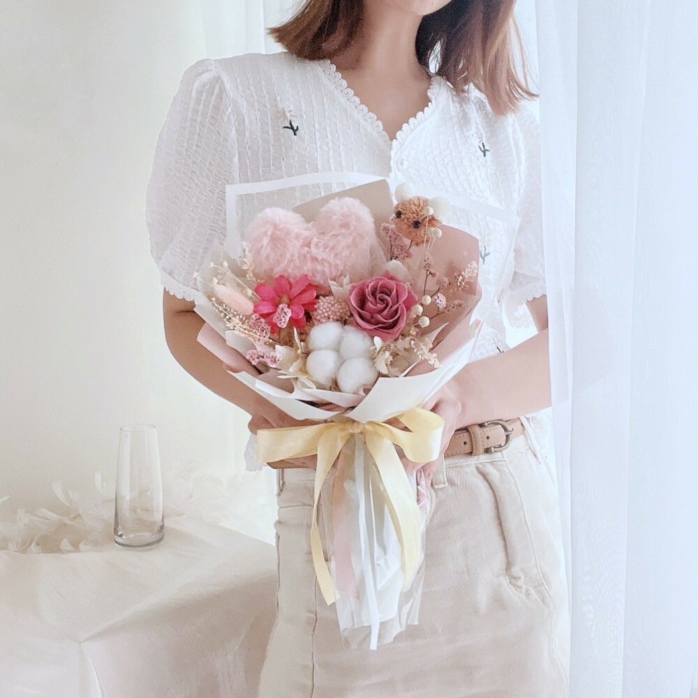 怦然心動永生花束