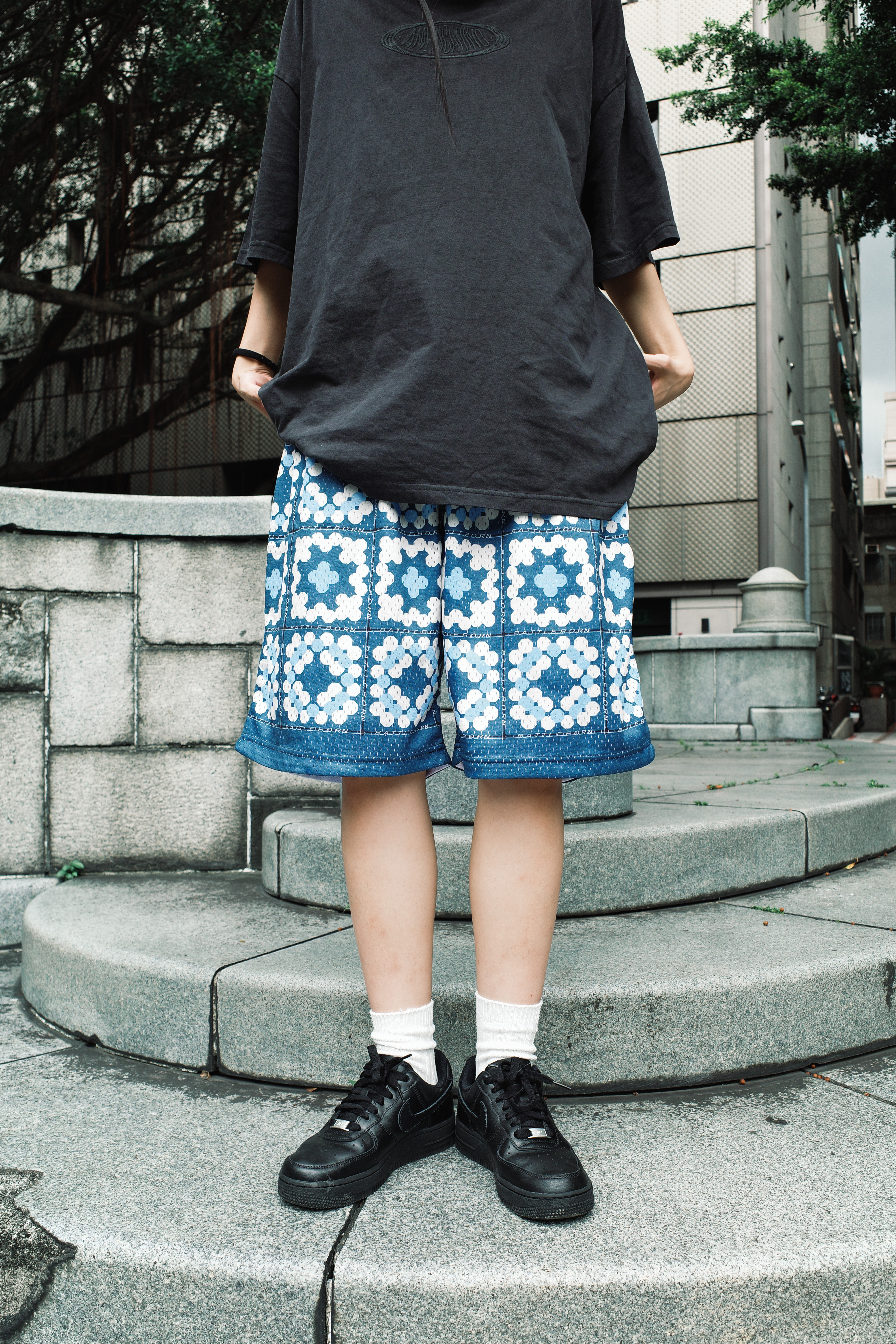 『Always_Good』網眼 透氣 洞洞 短褲