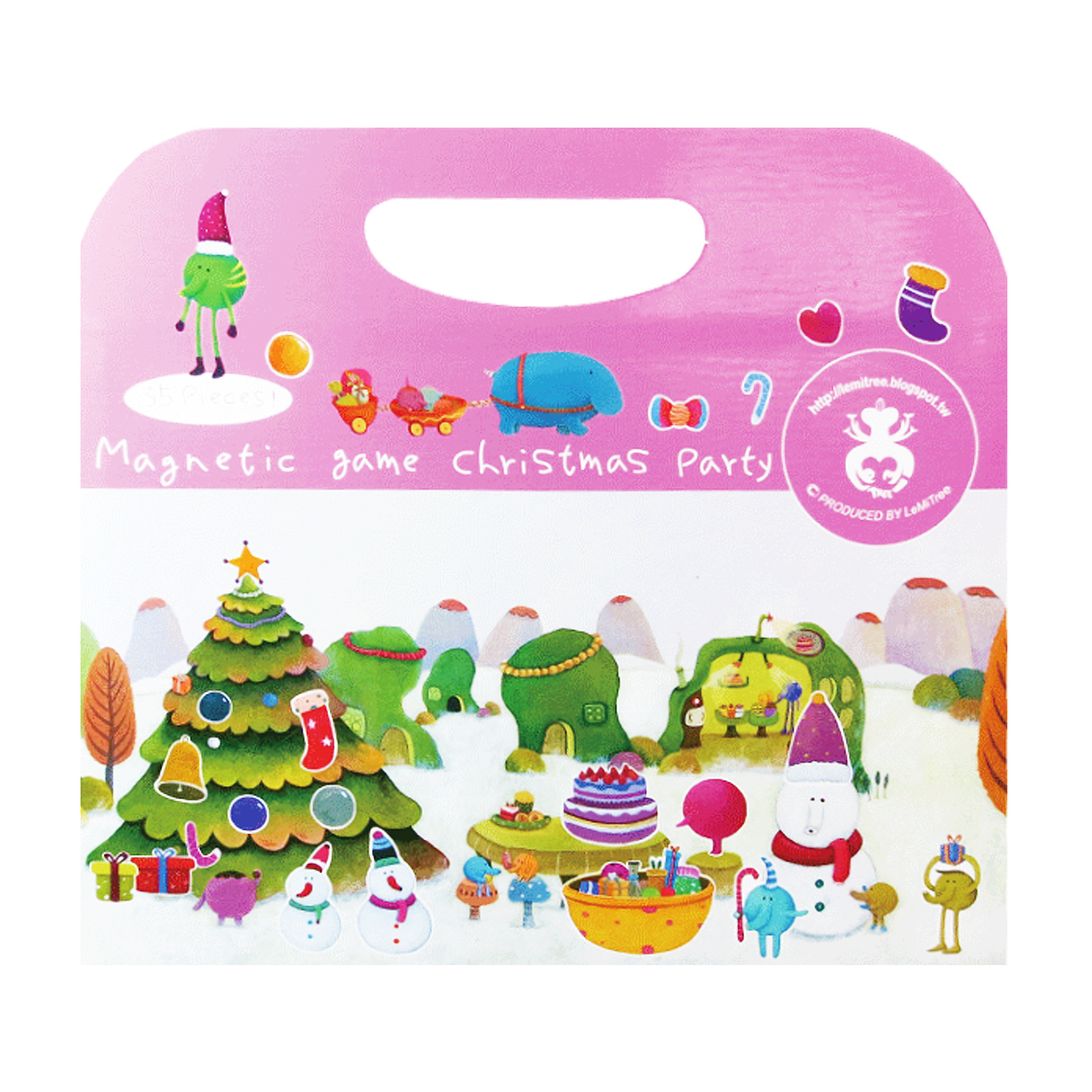 【遊戲書系列】手提包磁鐵書 - 聖誕派對