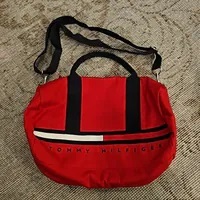 [S] TOMMY HILFIGER DUFFLE BAG,RED, 631620602765 (STH778)