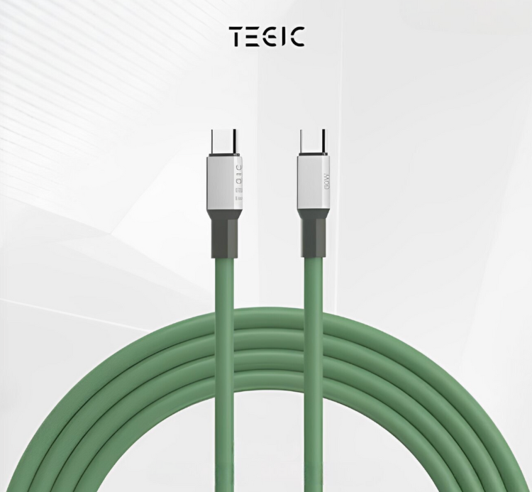 TEGIC Silicone Cable 數據線 綠色 1.2米