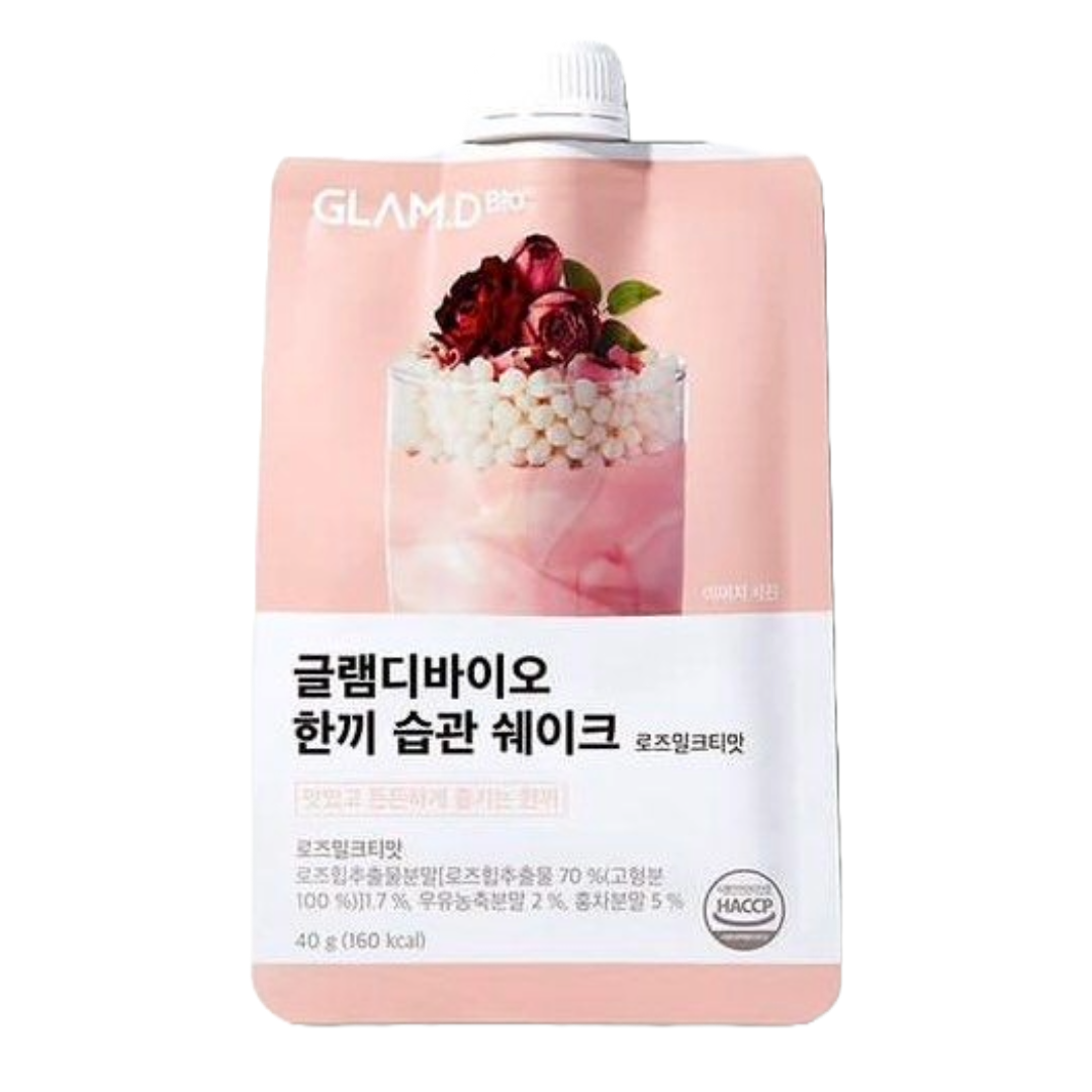 GLAM.D 魅力代餐奶昔 玫瑰奶茶味 40G (1包)