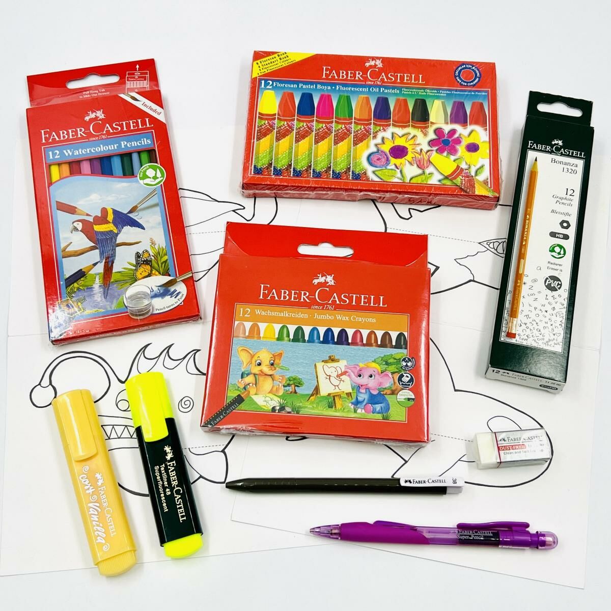 輝栢嘉 - 【超值】顏色文具優惠裝 #CP2021-149《香港行貨》- 1 套