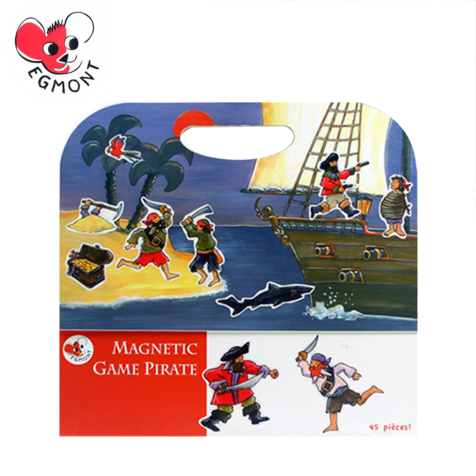 【EGMONT TOYS】比利時 艾格蒙繪本風手提磁鐵書 - 海盜船冒險故事