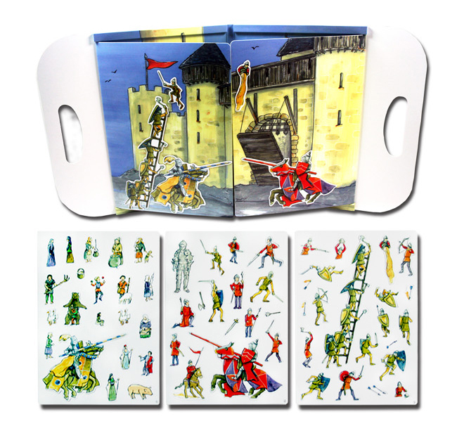 【EGMONT TOYS】比利時 艾格蒙繪本風手提磁鐵書 - 守護快樂城堡