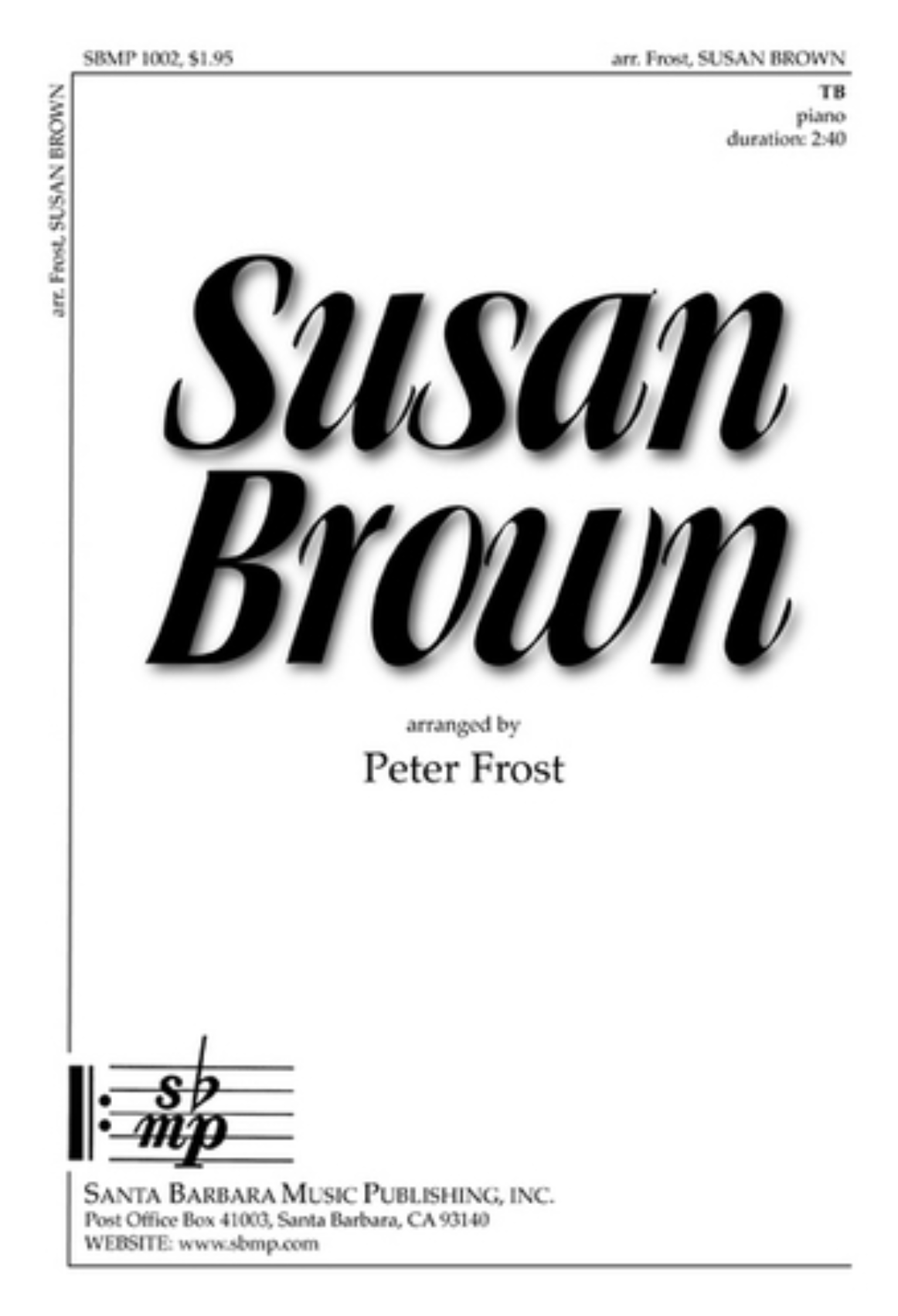 【男聲二部】《Susan Brown》