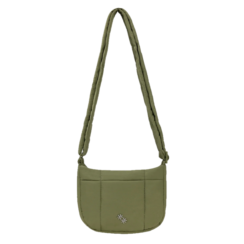 Mini Puffer Swing - 緞面軍綠