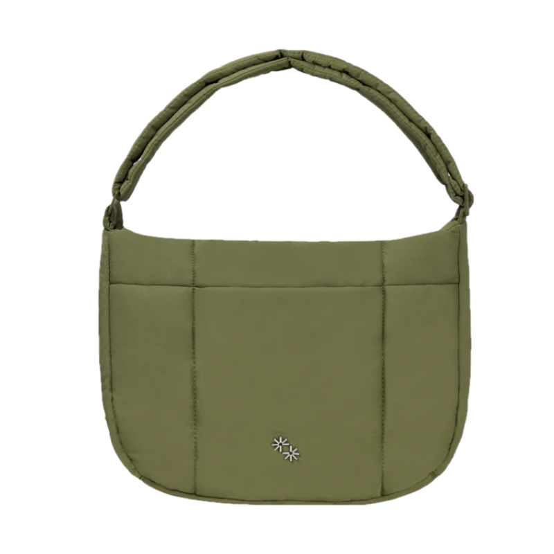 Puffer Swing - 緞面軍綠