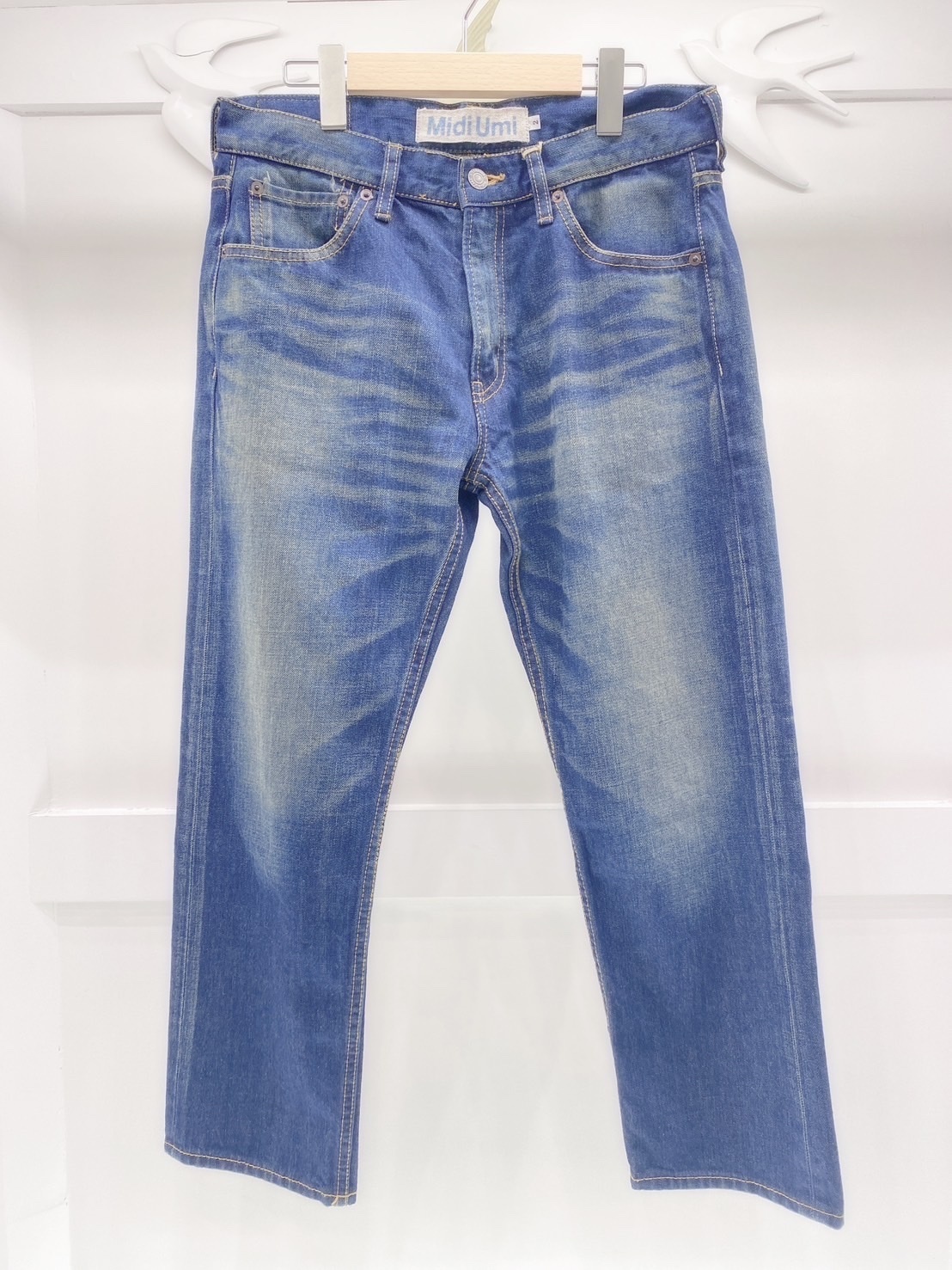 九分直筒牛仔褲