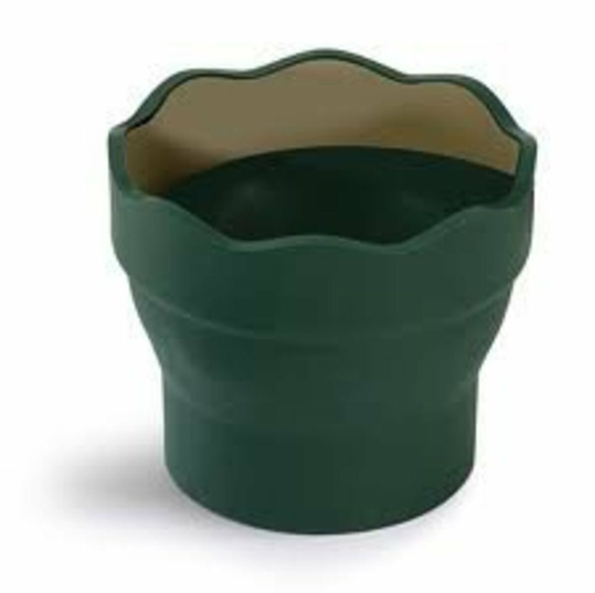 輝栢嘉 - 德國 Faber Clic＆Go 軟膠 藝術家水杯, 深綠色 #181520 - 1 個