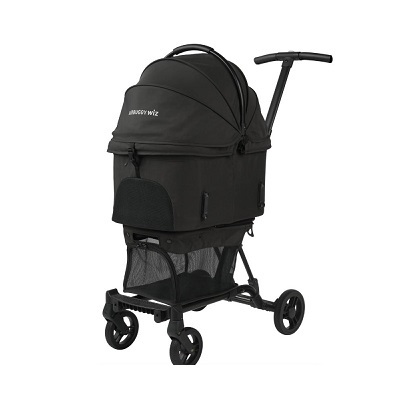 日本AirBuggy Wiz X 高級輕量寵物手推車 8kg - 黑色 True Black