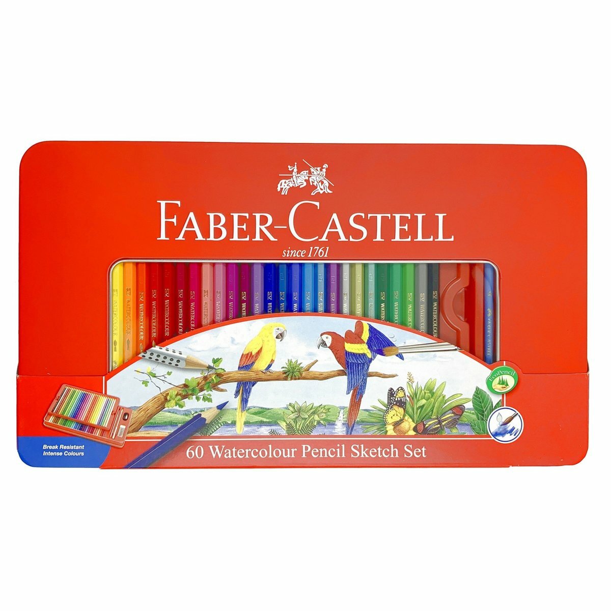 輝栢嘉 - 德國FABER水溶性彩色木顏色鉛筆 60色 (鐡盒裝) #115965《香港行貨》《送贈品》