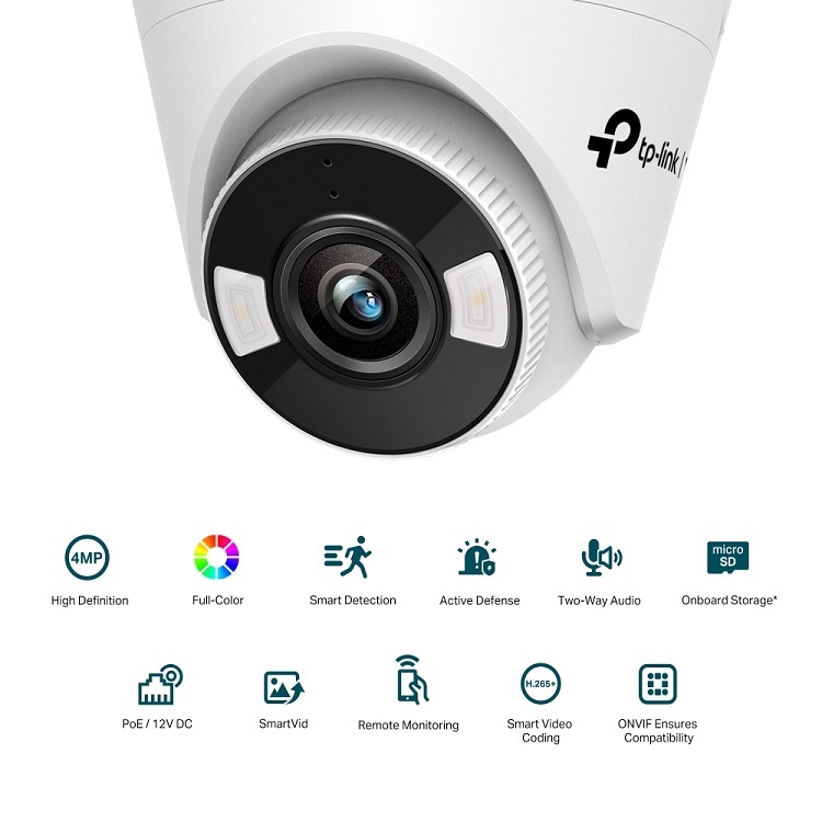 TP-Link VIGI C440 (2.8mm) 4MP 全彩半球型網路攝影機