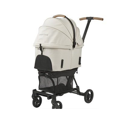 日本AirBuggy Wiz X 高級輕量寵物手推車 8kg - 白色 Pearl White