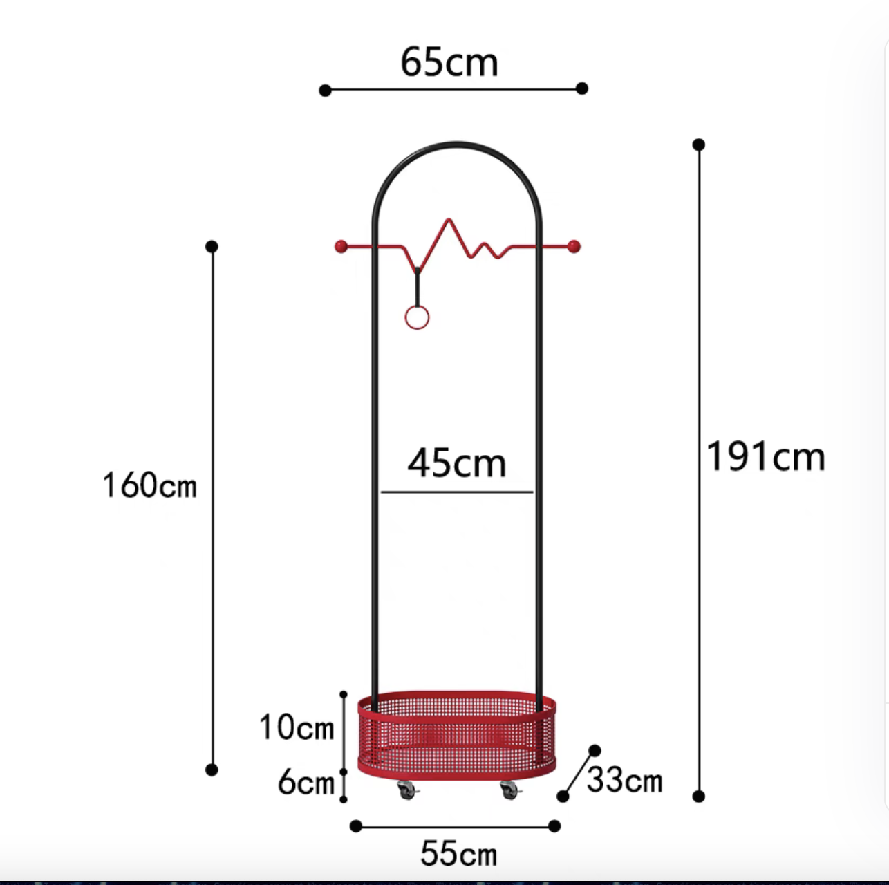 泉詩漫 可移動奶油風掛衣架