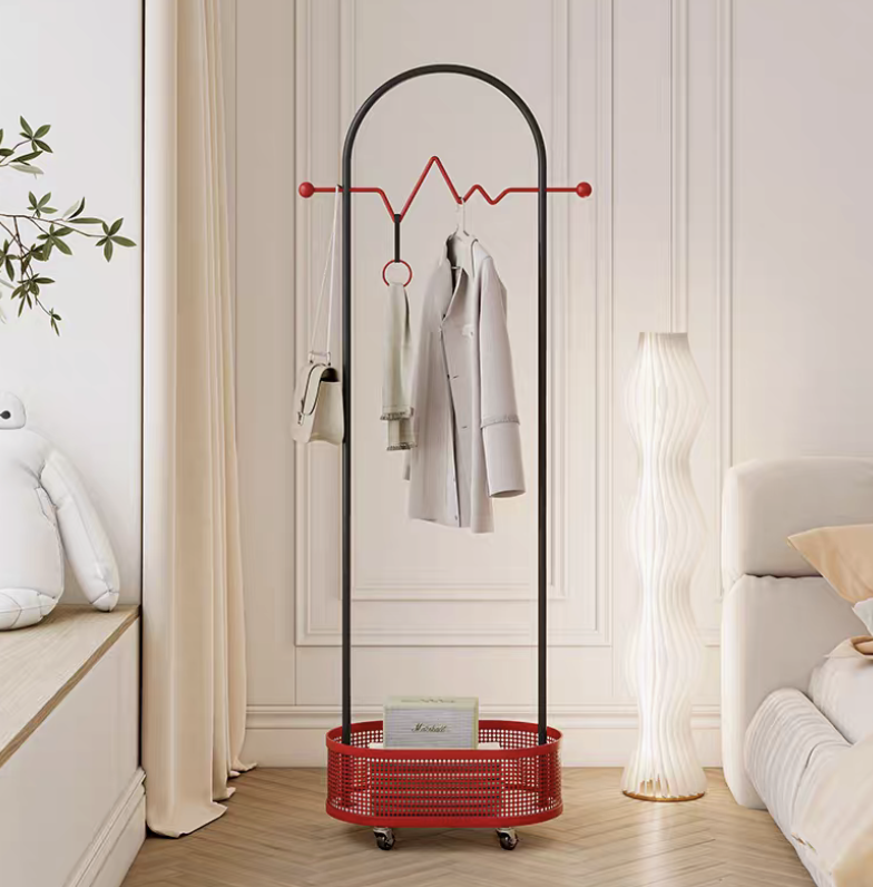 泉詩漫 可移動奶油風掛衣架