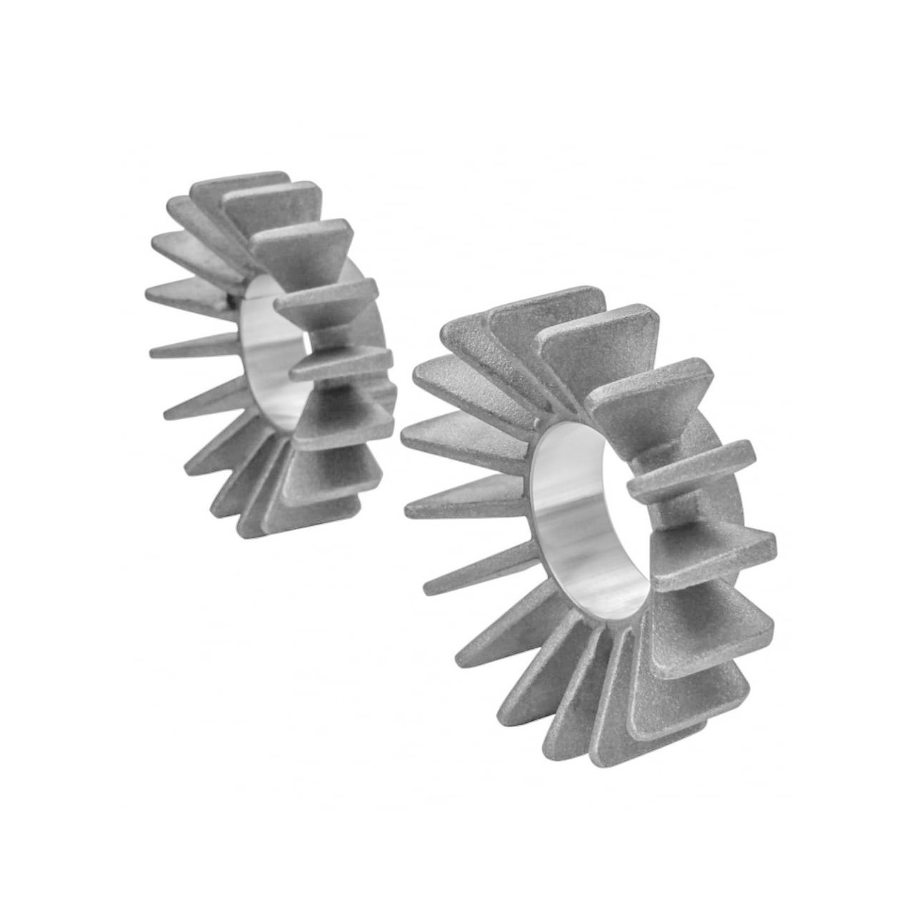 Motone 氣冷凱旋專用 排氣管 散熱 鰭片 - 鑄鋁灰