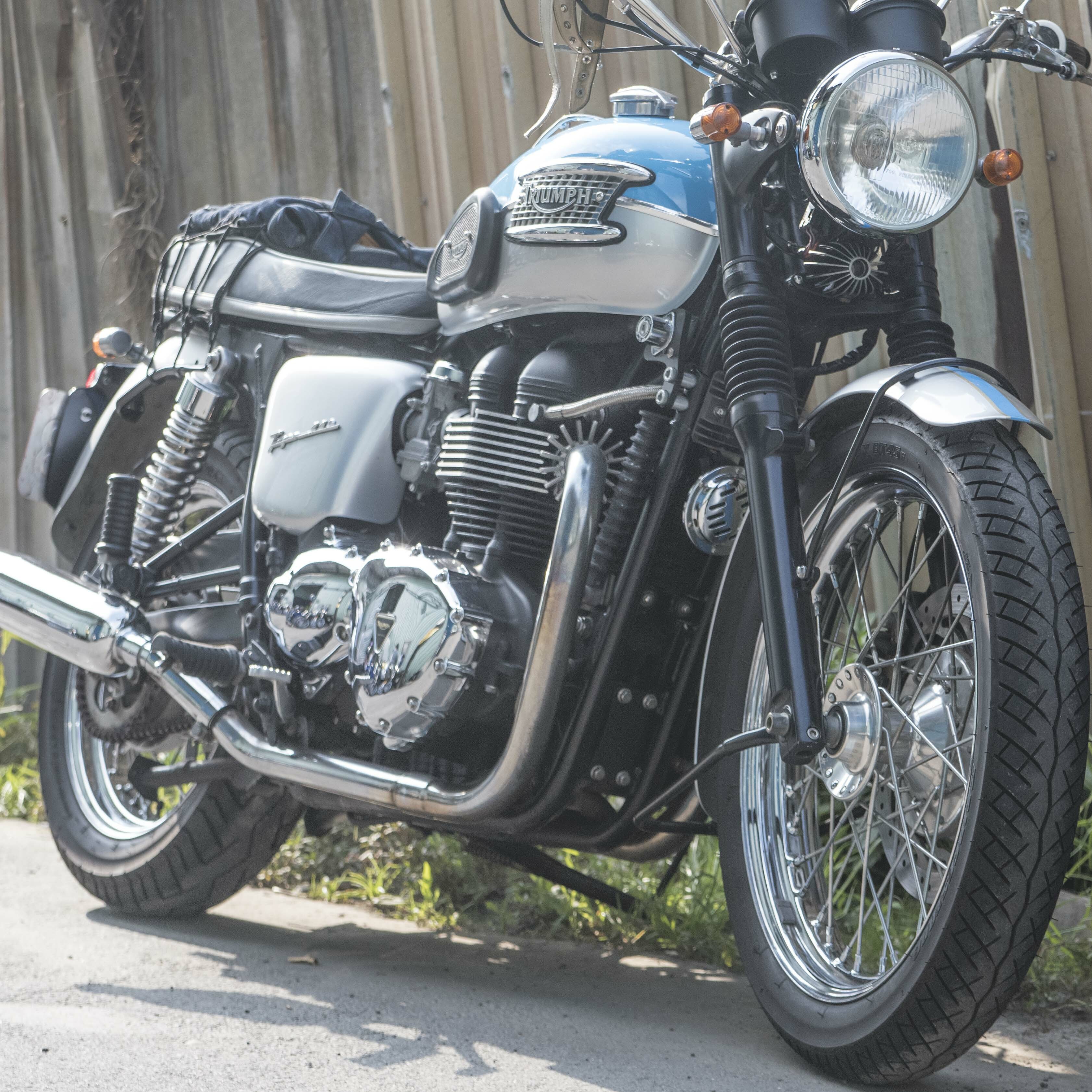 Motone 氣冷凱旋專用 排氣管 散熱 鰭片 - 鑄鋁灰