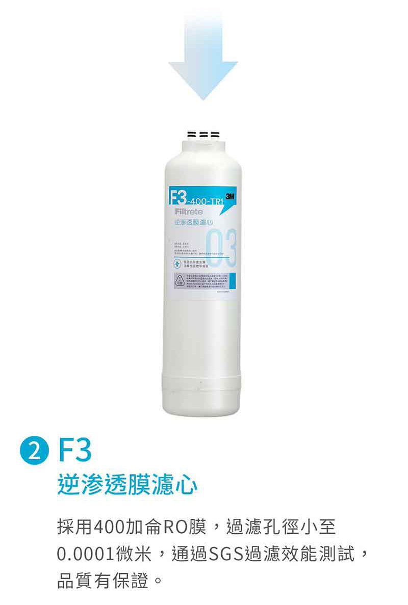 【3M】TR1 廚下型無桶直出式RO逆滲透純水機