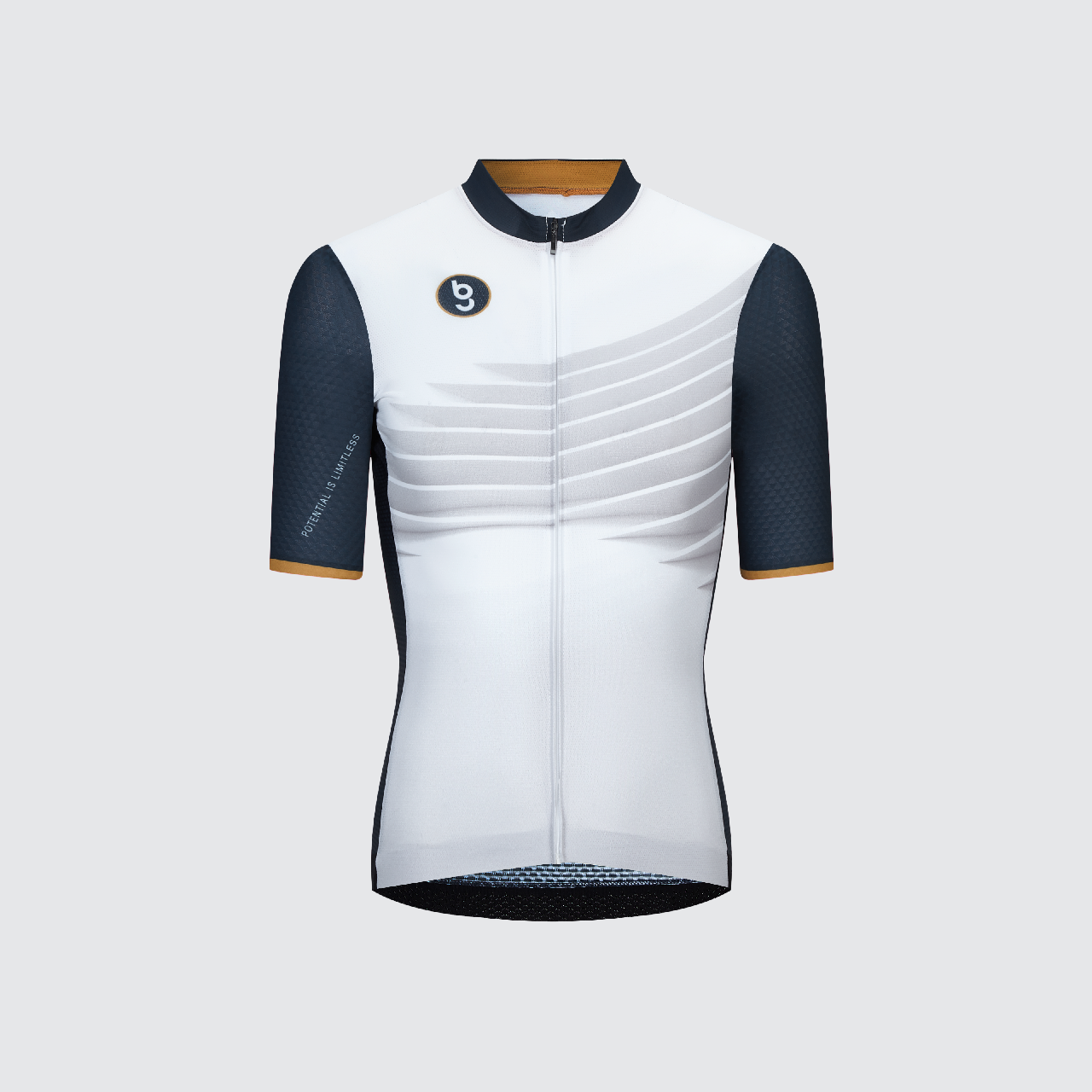 BG Sports Pinnacle Whirlwind 男裝短袖單車衣 Black / White