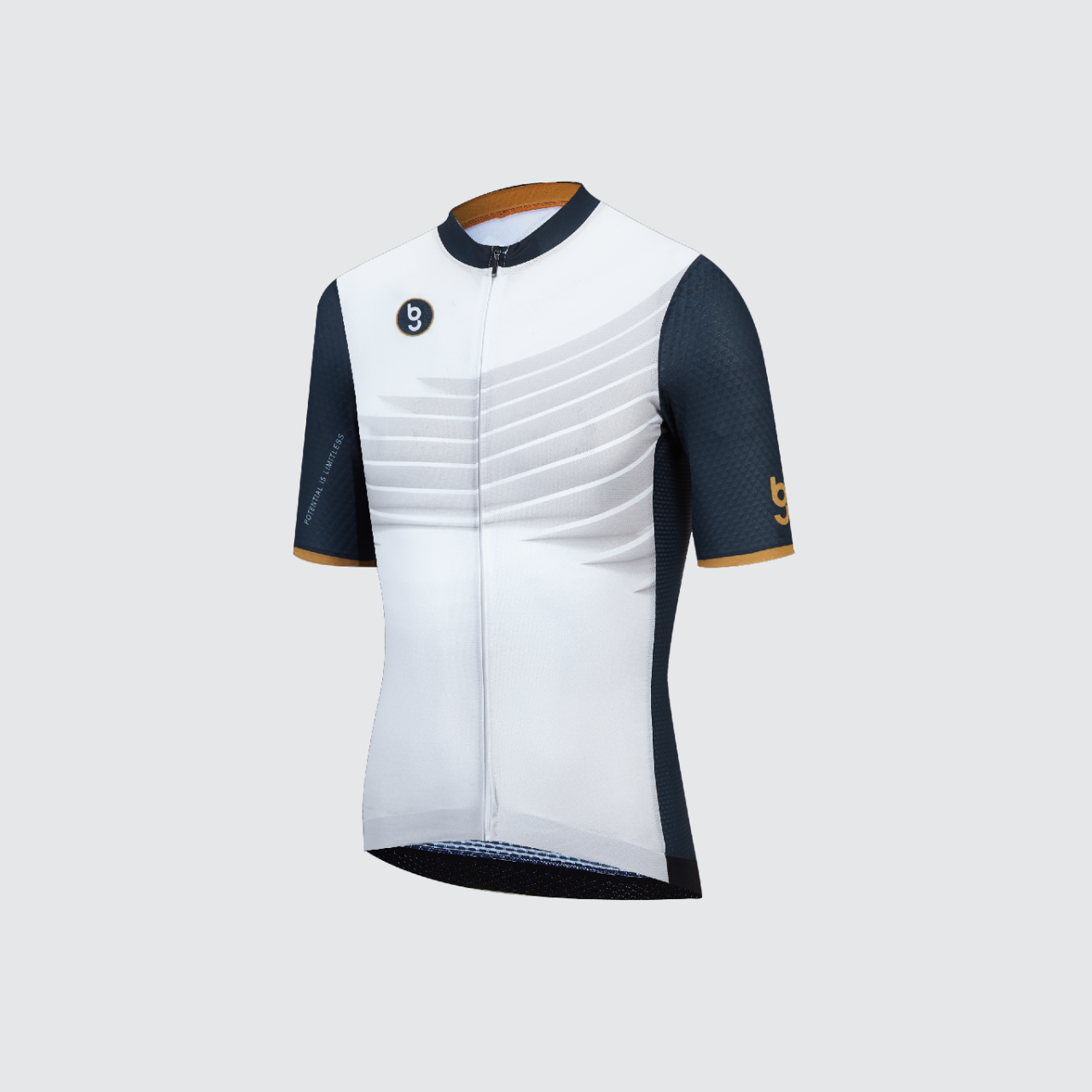 BG Sports Pinnacle Whirlwind 男裝短袖單車衣 Black / White