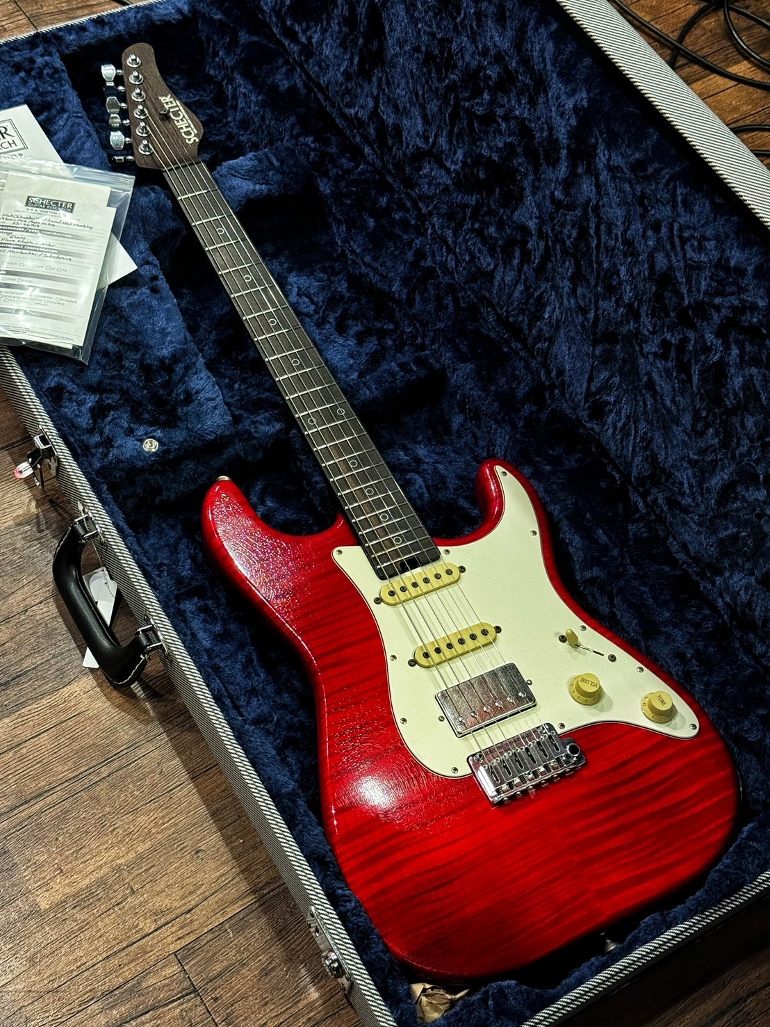 Schecter USA Nick Johnston Trad "Wembley" Flame TOP ATOMIC Fire 公司貨【宛伶樂器】