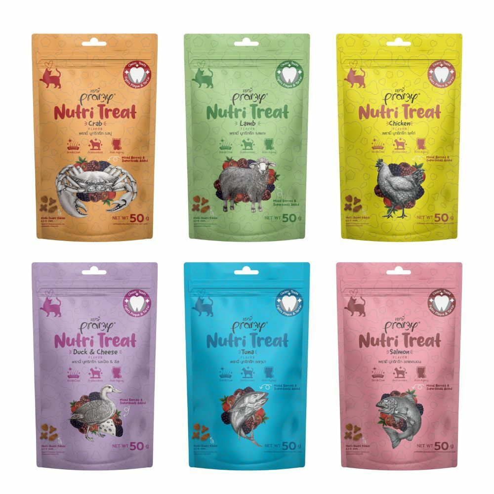 Pramy 普拉｜潔牙香酥脆 貓脆餅 50g (貓咪餅乾 潔牙餅乾)