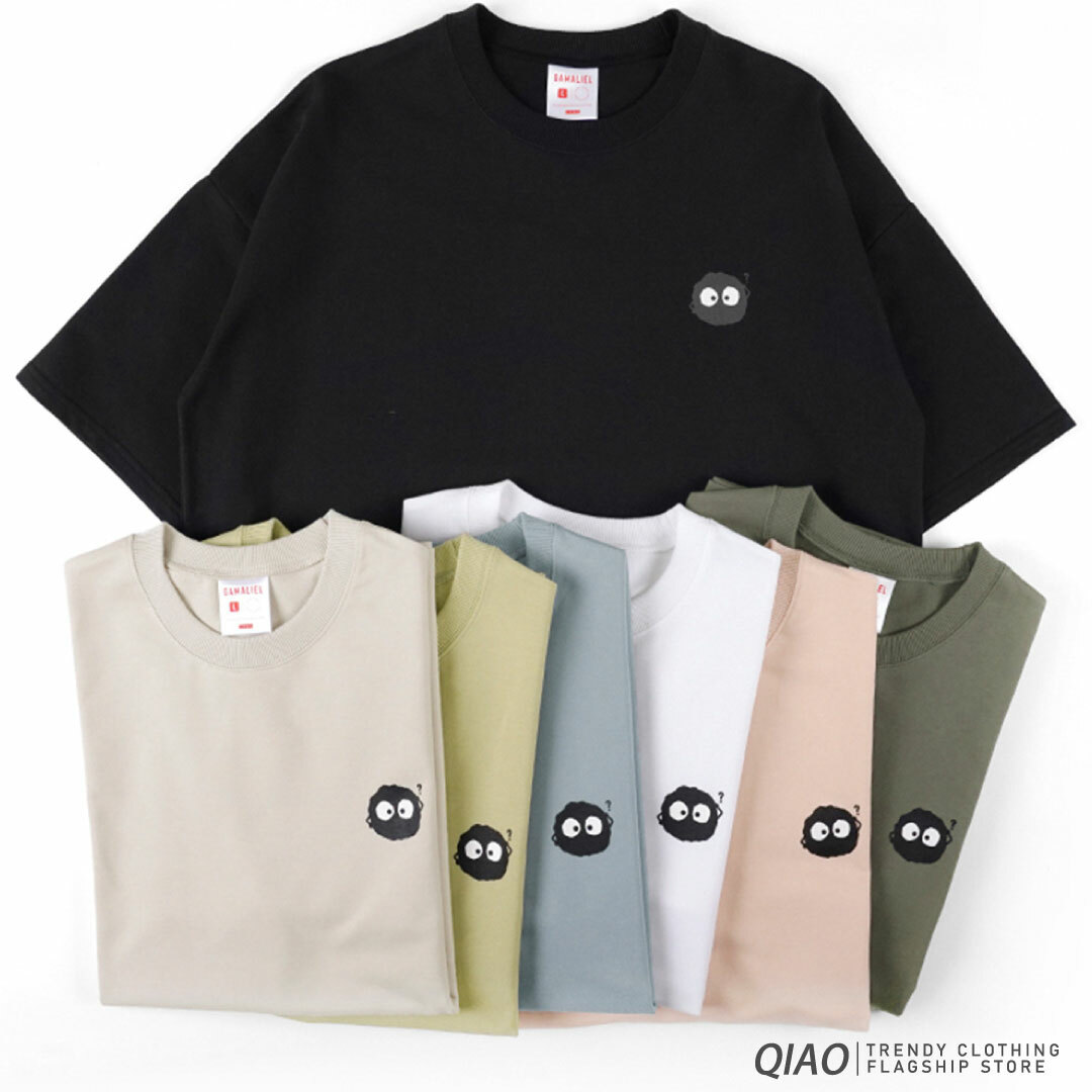 QIAO - 欠買可愛小煤球 印花短Tee