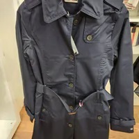 [S] TOMMY HILFIGER BELTED-SINGLE BREASTED TRENCH,NAVY, 76J4706-410 (STH781)