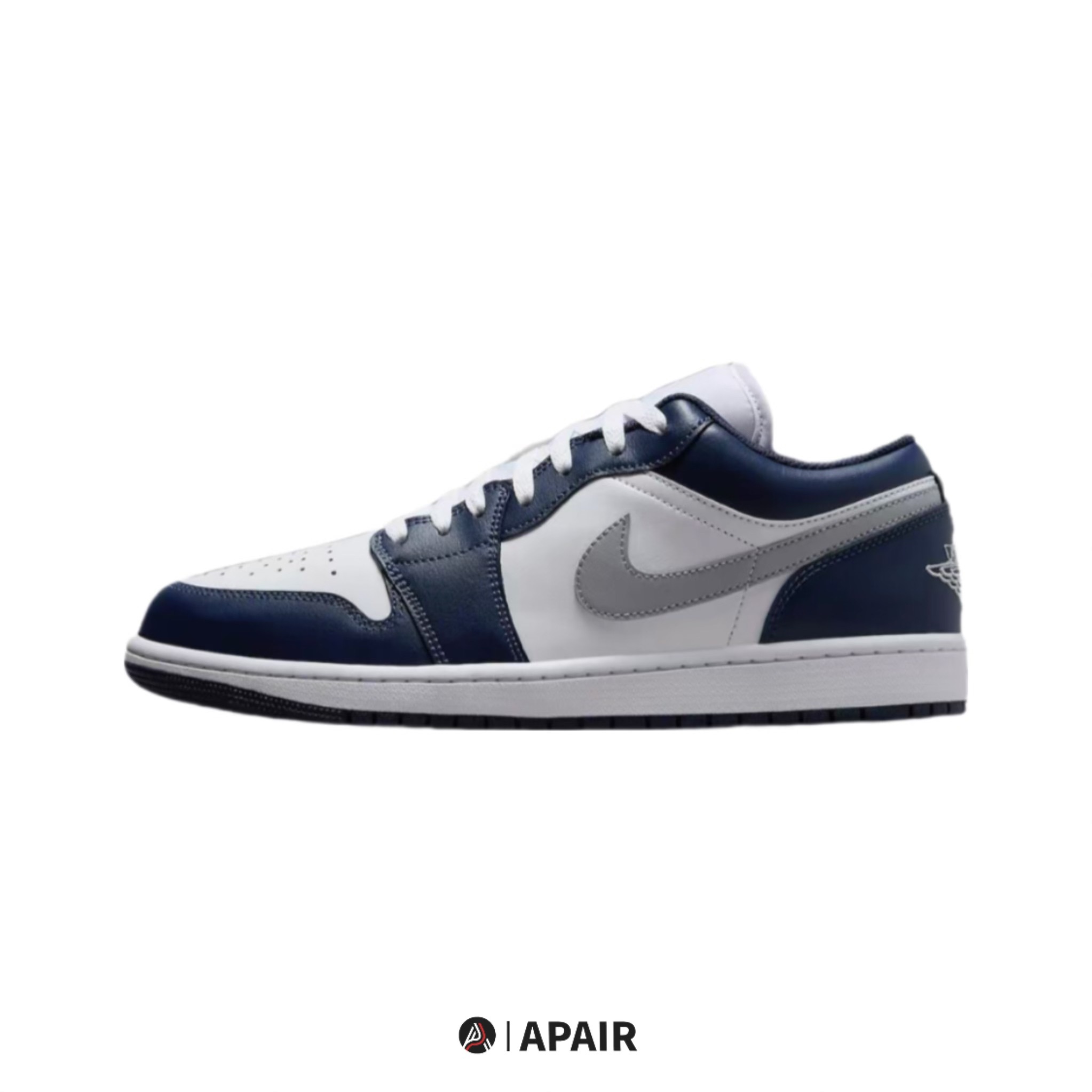 【APAIR】 現貨 Nike Air Jordan 1 Low 海軍藍 藍灰色 男款 553558-141
