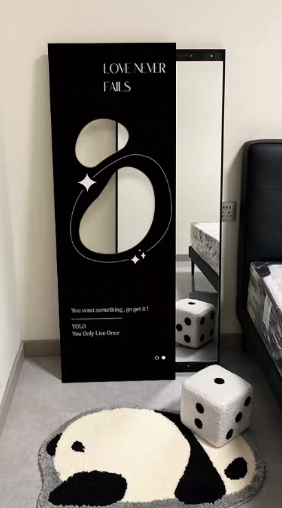 時黛 推拉鏡掛畫隱藏式壁畫