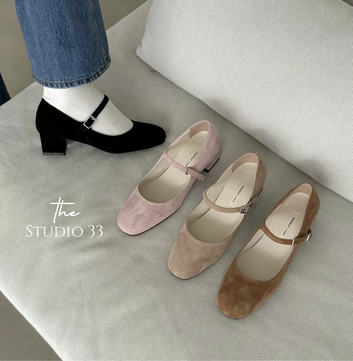 復古懷舊包頭鞋（羊皮）