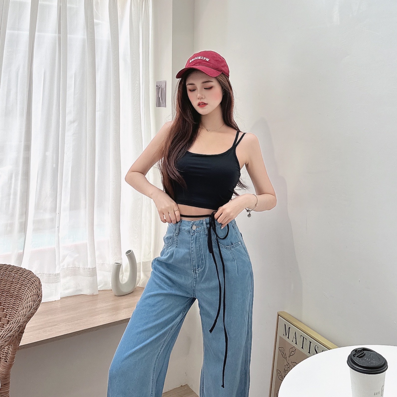 冰絲涼感綁繩BRA TOP/三色