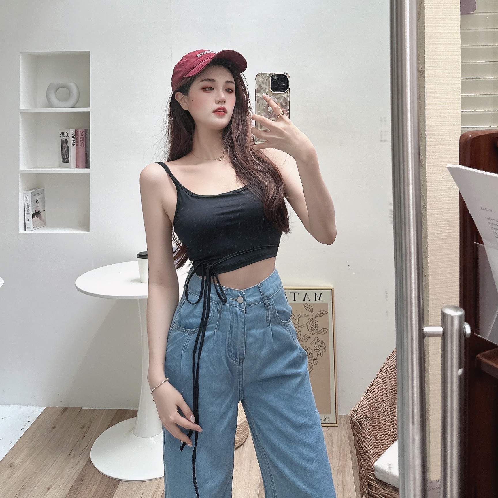 冰絲涼感綁繩BRA TOP/三色