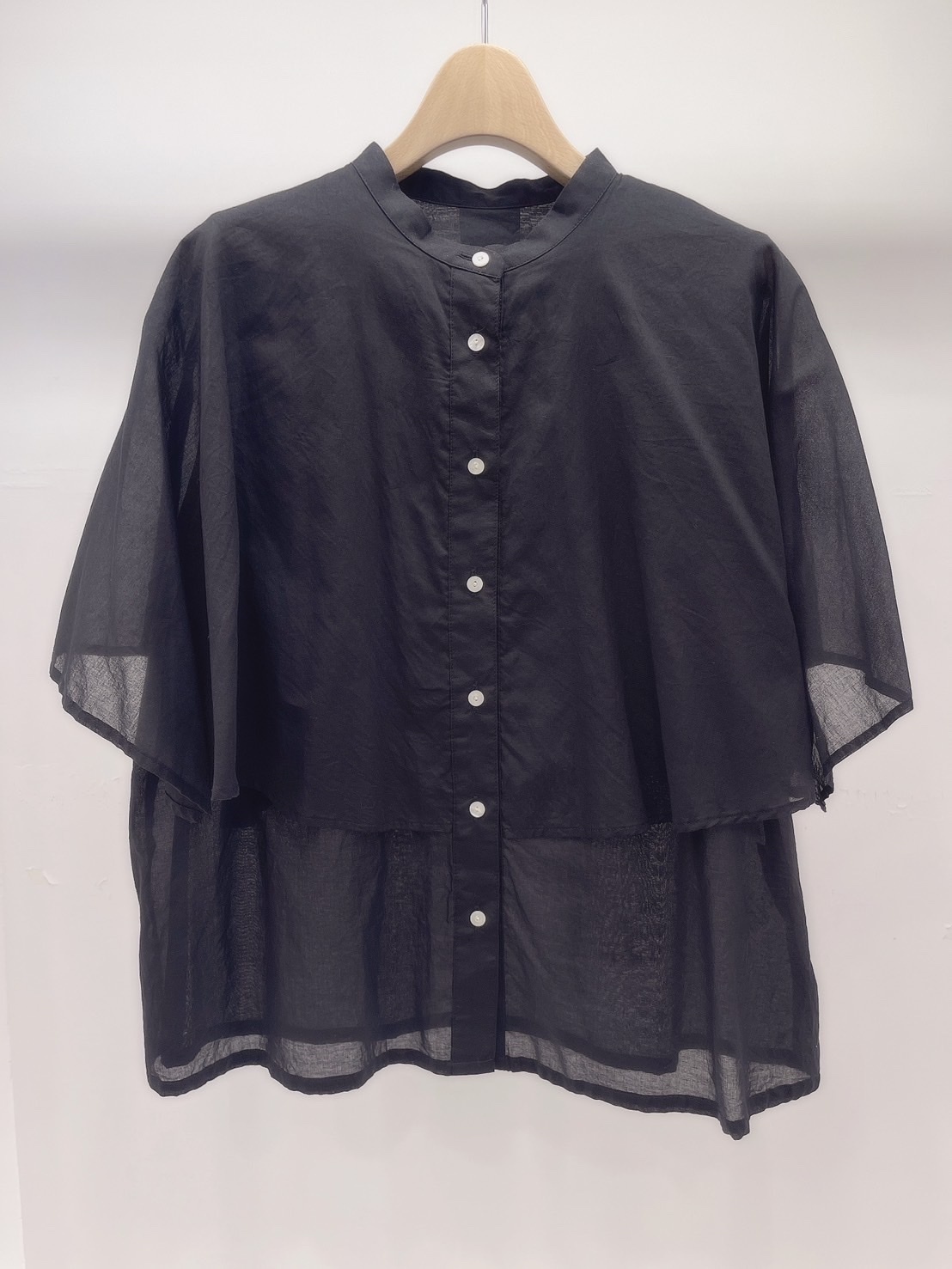 黑透紗涼衫