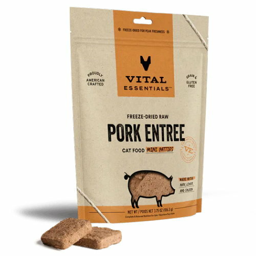 Vital Essentials 豬肉 凍乾迷你肉餅貓主糧