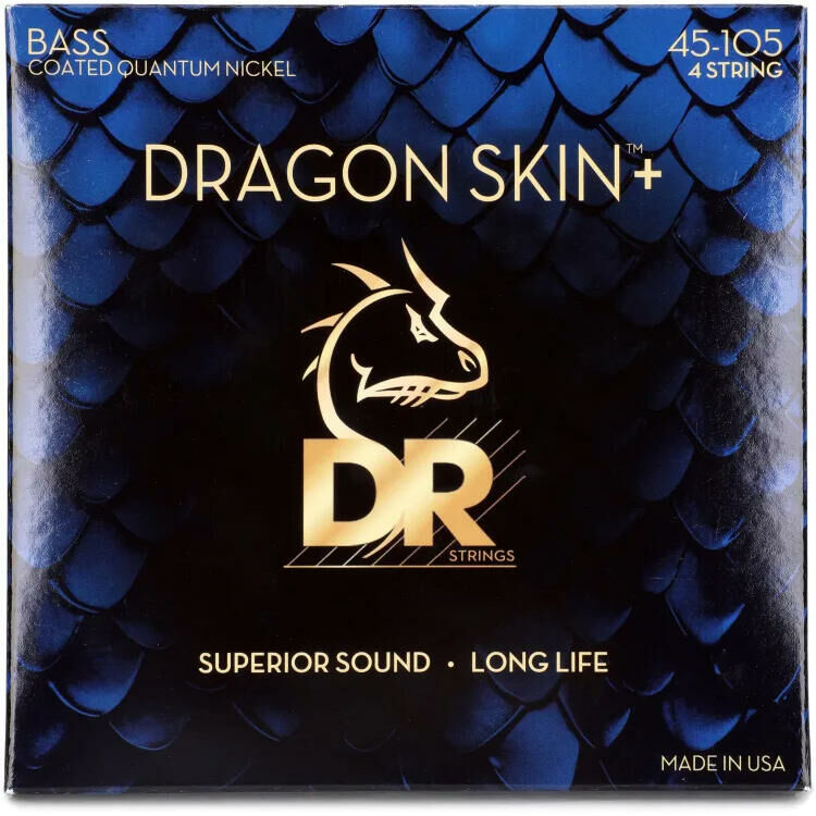 DR Strings Dragon Skin+ Quantum Nickel 包覆 鎳纏繞 電貝斯弦