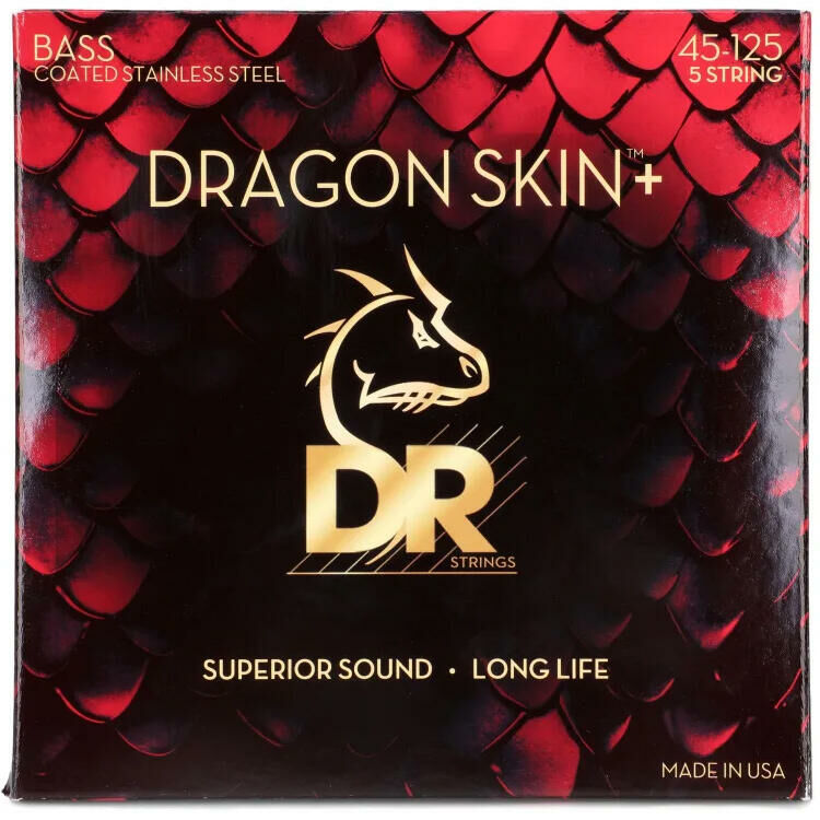 DR Strings Dragon Skin+ Steel 包覆 不鏽鋼 電貝斯弦